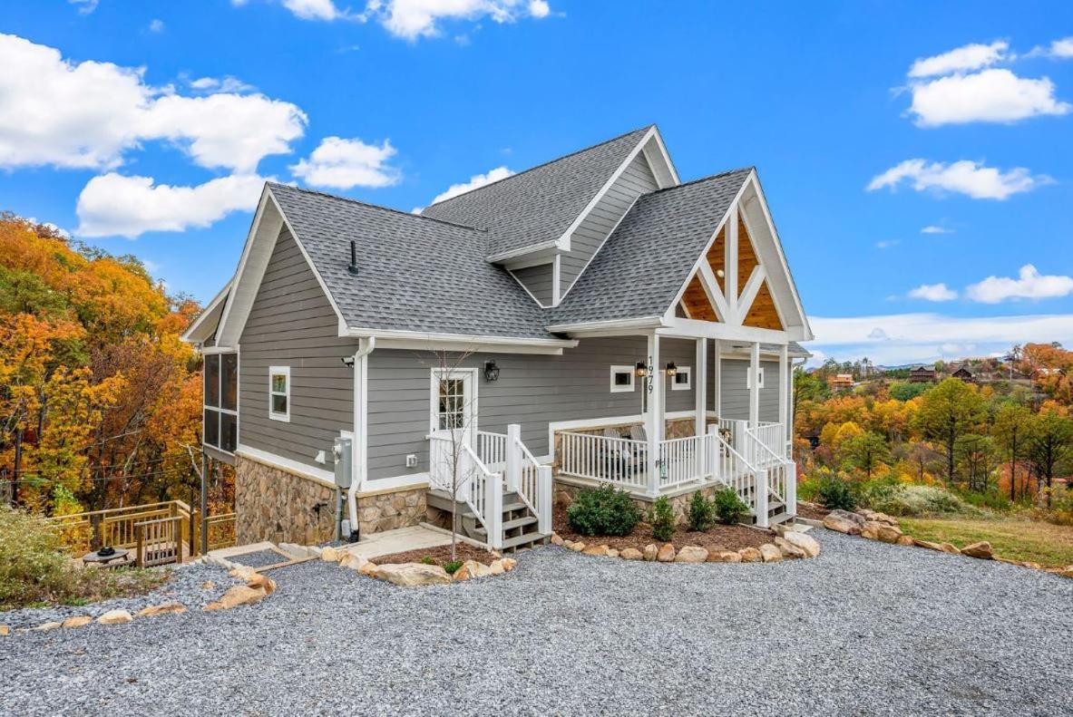 Starline Lodge - New Lux Cabin - Amazing Views, Hot Tub, Grill! Sevierville Exterior photo